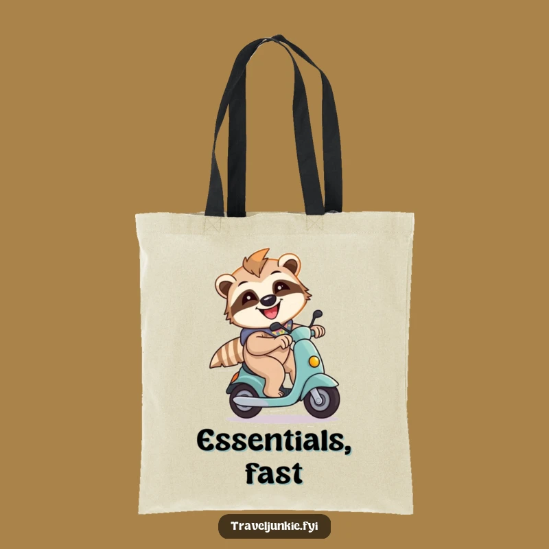 Funny Sloth Scooter Tote Bag: Carry Your Fun, Energetic Style!