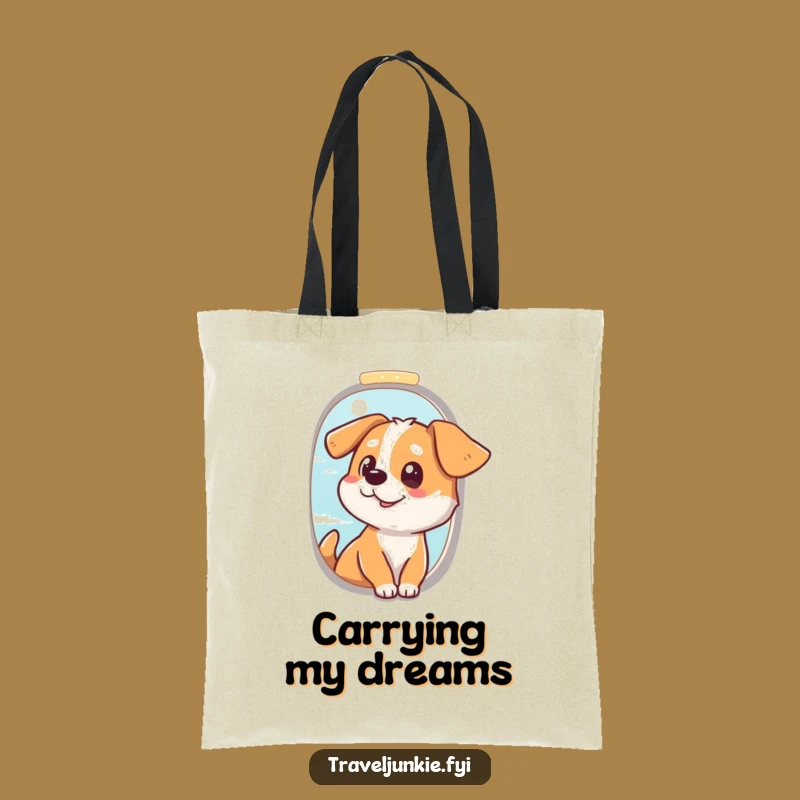 Funny Dog Airplane Tote Bag: Carry Your Essentials with Joyful Humor