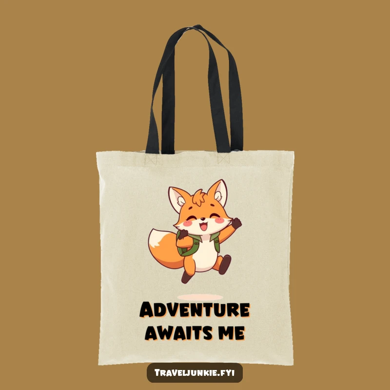 Funny Fox Jump Tote Bag: Carry Your Adventures with a Triumphant Fox