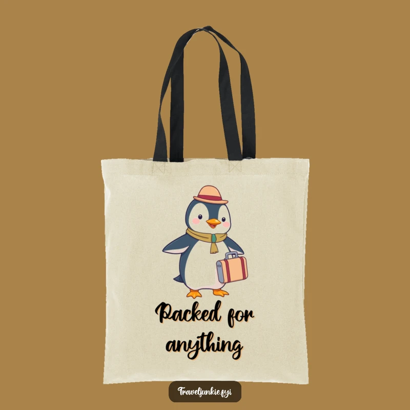 Funny Penguin Tourist Tote Bag - Carry Your Essentials with Joy